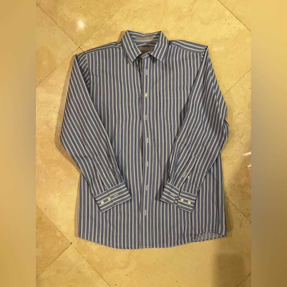 Nordstrom Men's Blue Striped Shirt
